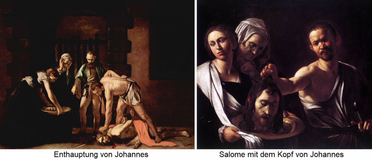 Enthauptung von Johannes / Salome mit dem Kopf von Johannes