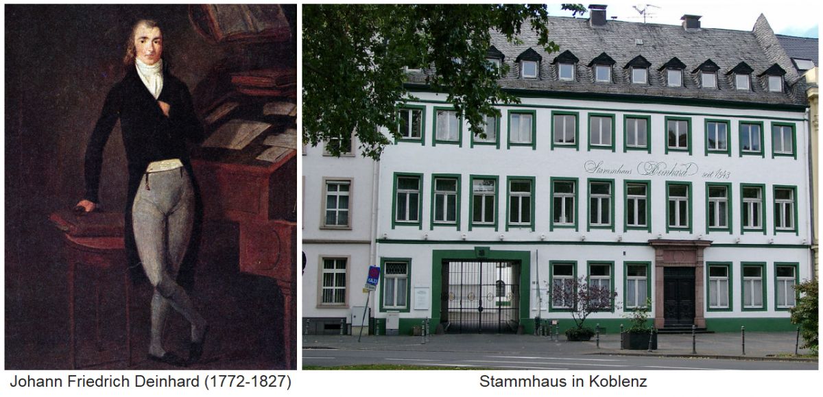 Johann Friedrich Deinhard / Stammhaus in Koblenz