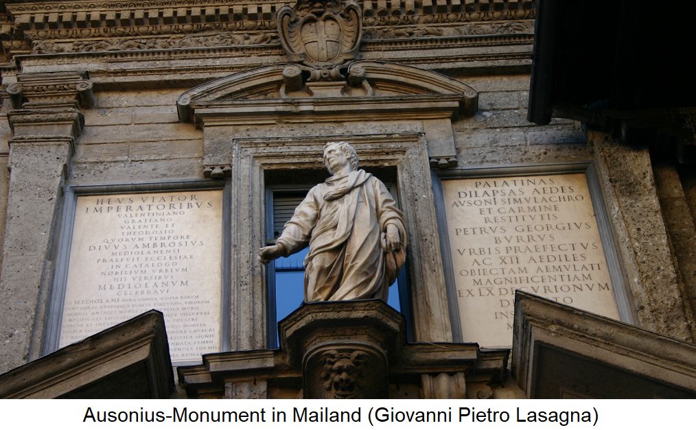Ausonius - Monument in Mailand (Giovanni Pietro Lasagna)