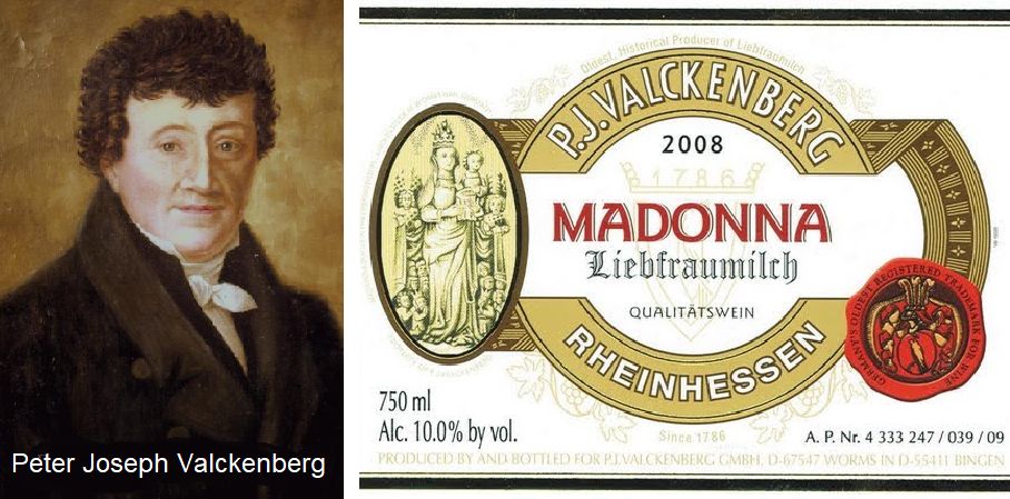 Peter Joseph Valckenberg / Etikett Liebfrauenmilch Madonna