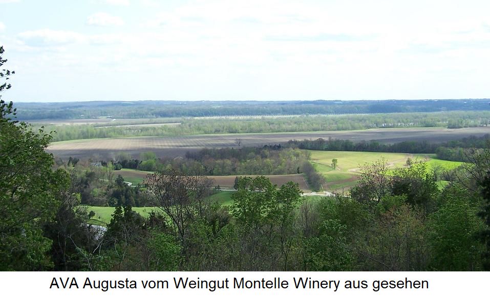 AVA Augusta vom Weingut Montelle Winery aus gesehen