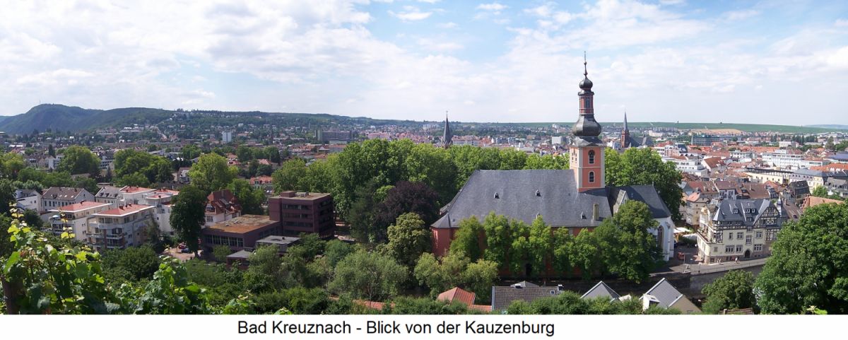 Bad Kreuznach - Blick von der Kauzenburg