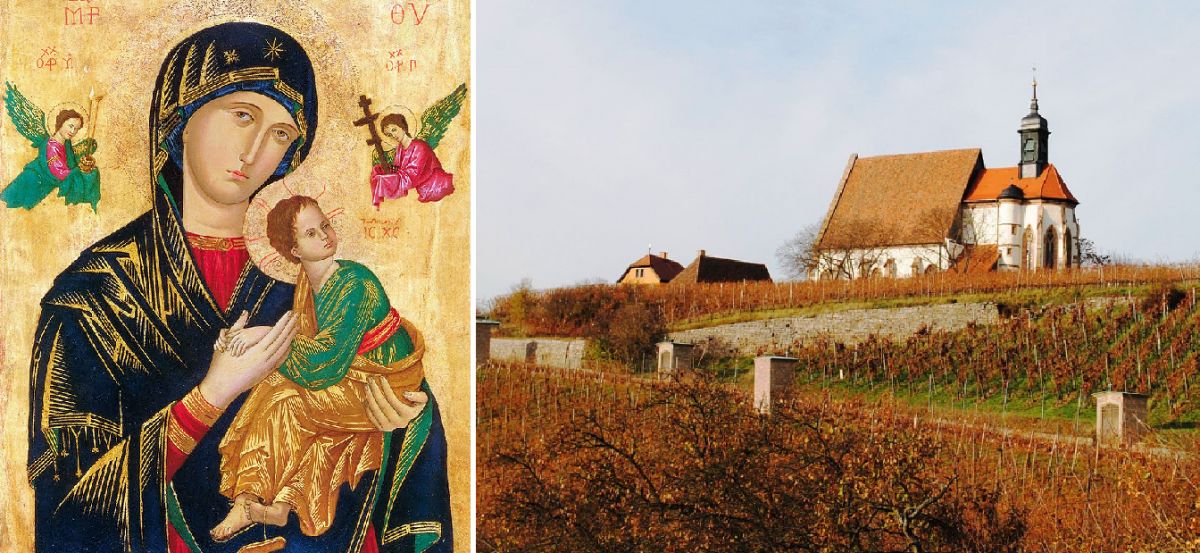 Hl. Maria Muttergottes mit Kind - Wallfahrtskirche Maria im Weinkarten bei Volkach