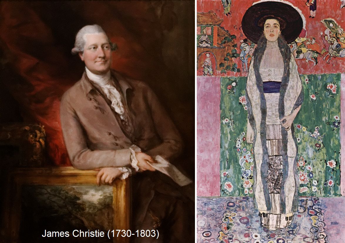 Christie’s - Porträt James Christie und Gemälde Adele von Klimt