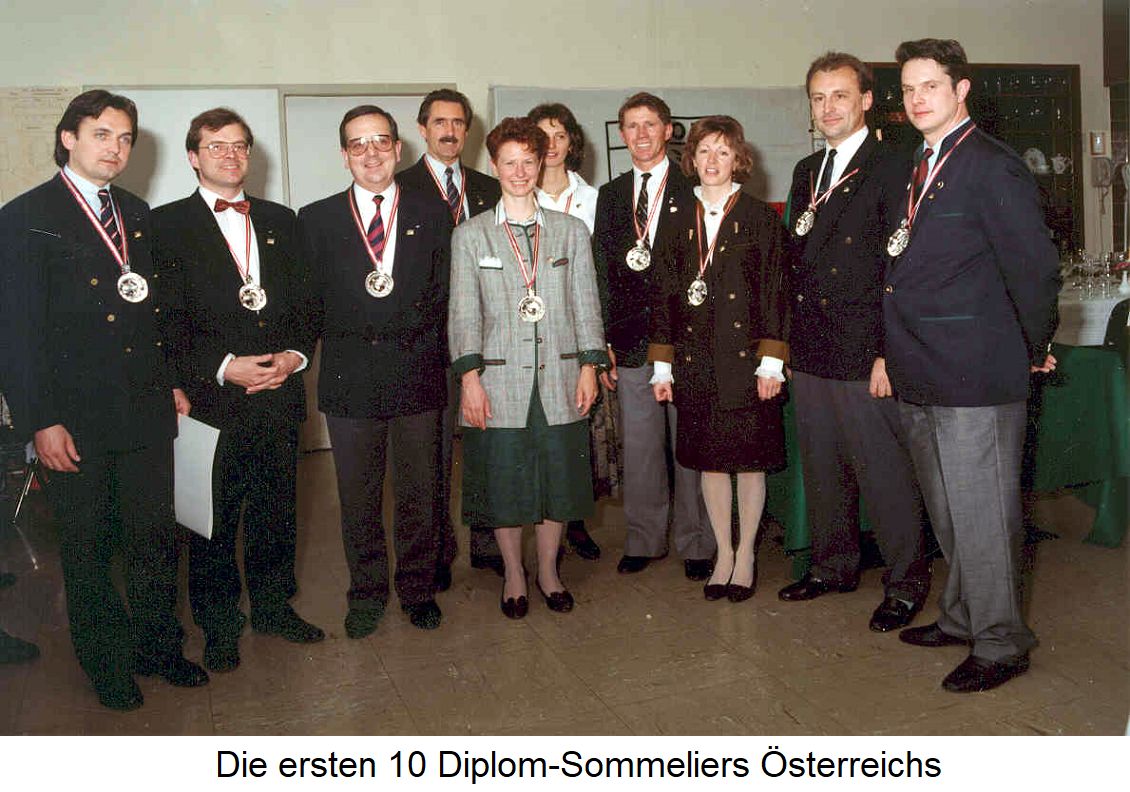Tiroler Sommelierverein - Die ersten 10 Diplom-Sommeliers Österreichs
