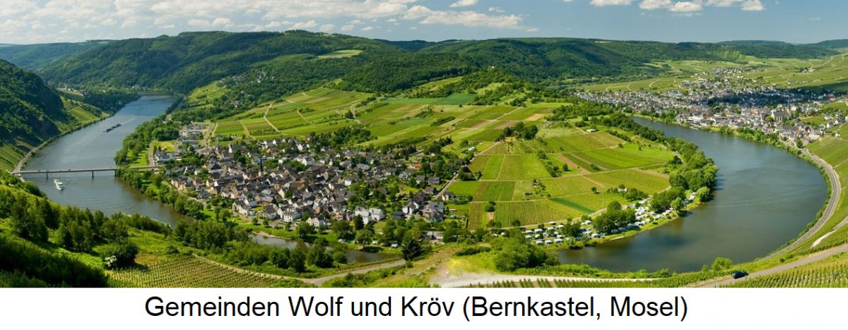 Kröver Nacktarsch - Gemeinden Wolf und Kröv (Bernkastel, Mosel)
