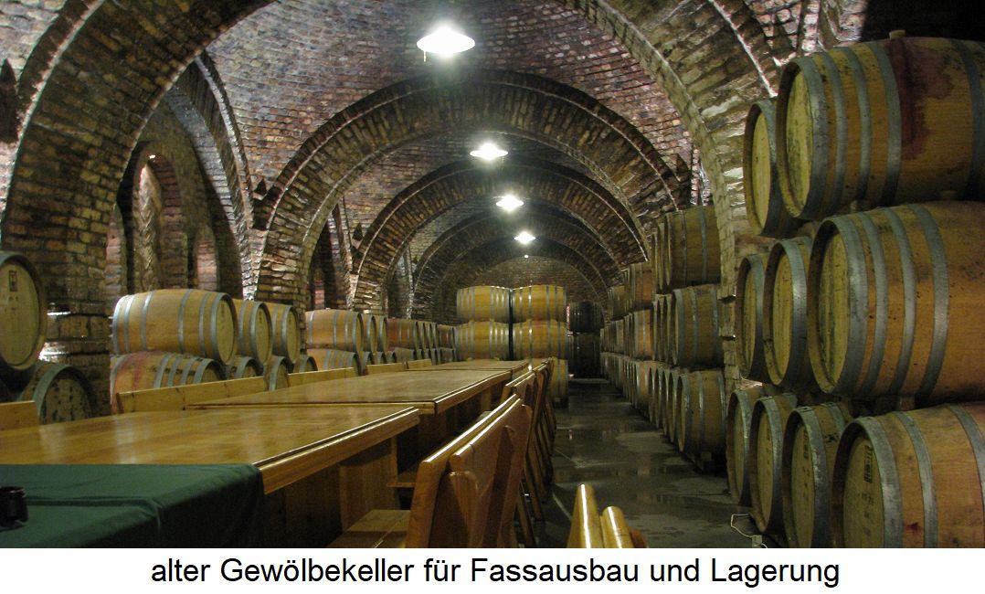 Weinkeller - Gewölbekeller für Fassausbau und Lagerung