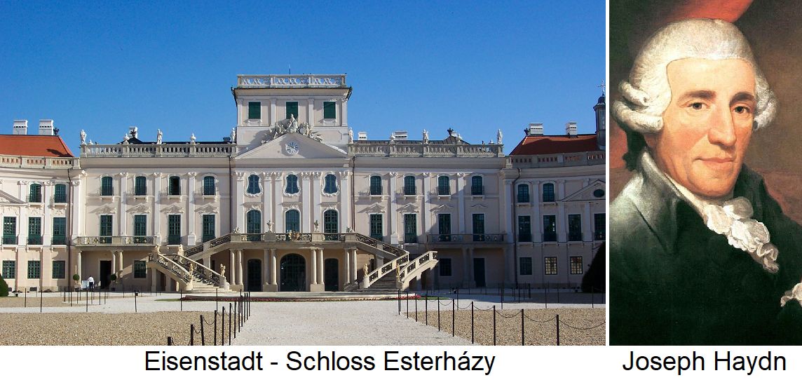 Eisenstadt - Schloss Esterházy Haydn und Joseph Haydn