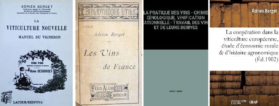 Berget Adrien - vier Buchcover
