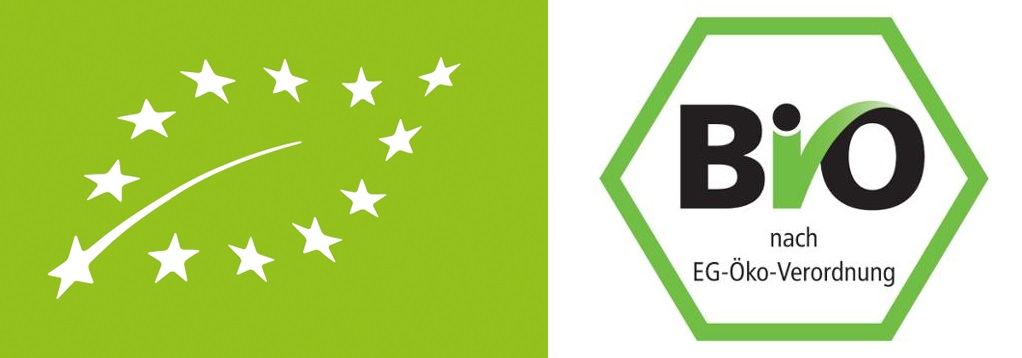 Biosiegel - EU-Biosiegel-Logo und Staatliches Biosiegel-Logo