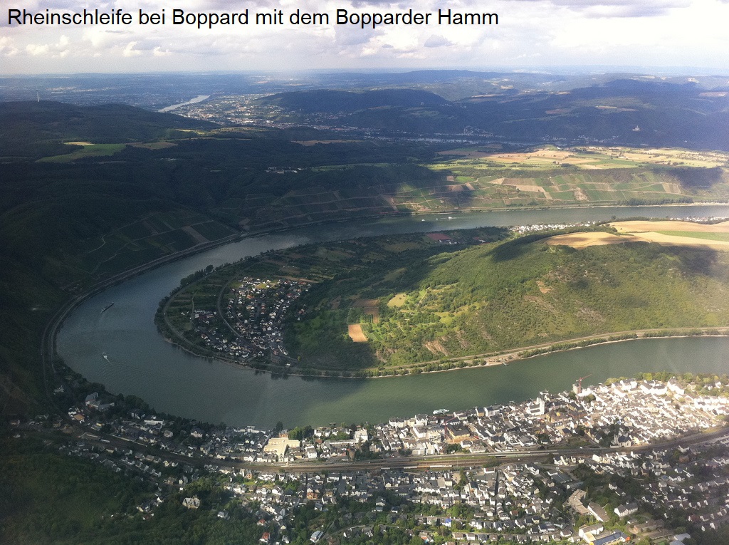 Bopparder Hamm - Rheinschleife bei Boppard mit dem Bopparder Hamm