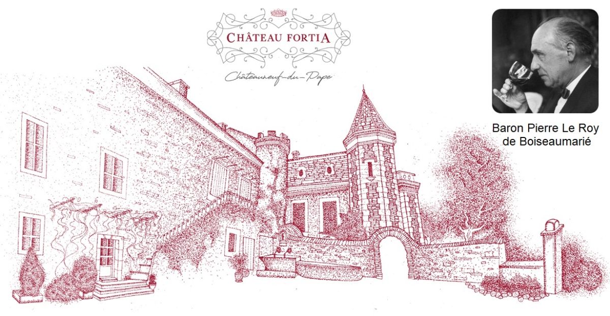 Château Fortia - Château und Porträt Boiseaumarié
