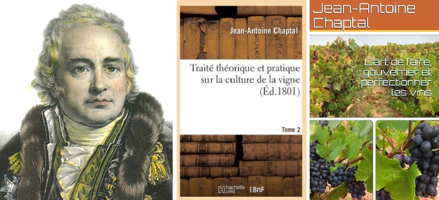 Chaptal Jean-Antoine - Porträt und 2 Buchcovers