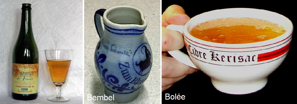 Cidre - Flasche, Bembel, Bolée
