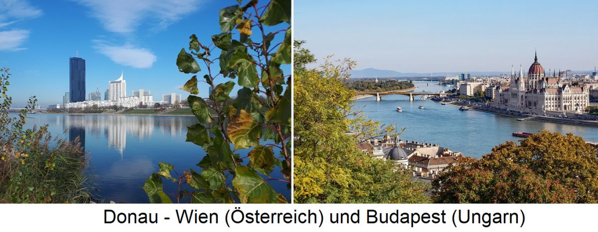 Donau - Wien und Budapest