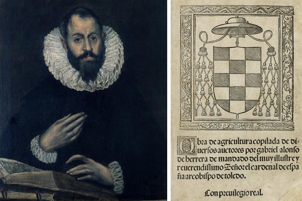 Gabriel Alonso de Herrera - Porträt und Buchcover