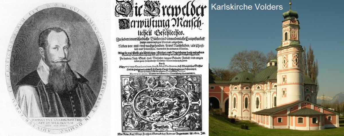 Garinoni Hippolytus - Porträt, Doku und Karlskirche in Volders