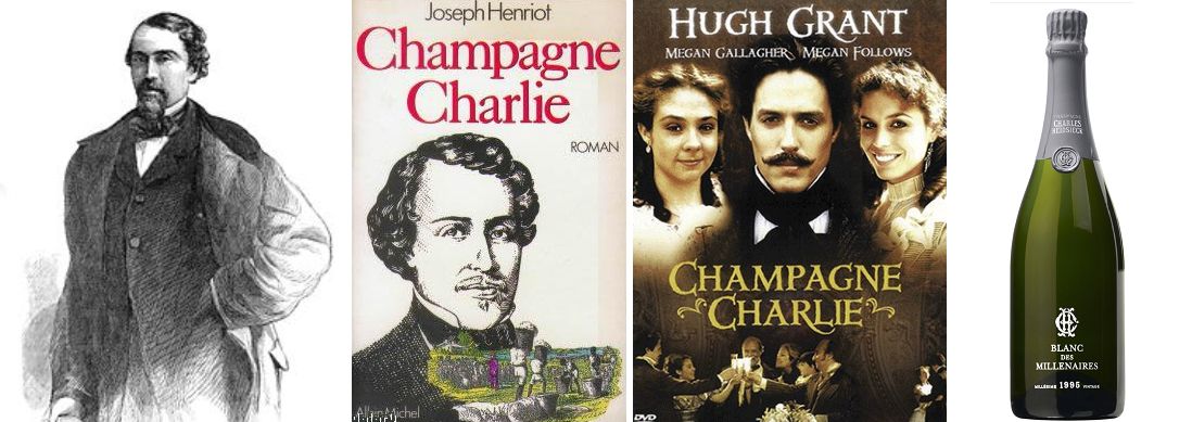 Heidsieck - Charles Heidsieck, Champagne-Charlie Filmplakat und Flasche