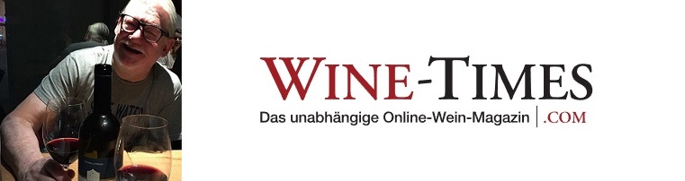 Knall Helmut - Porträt und Logo Wine-Times