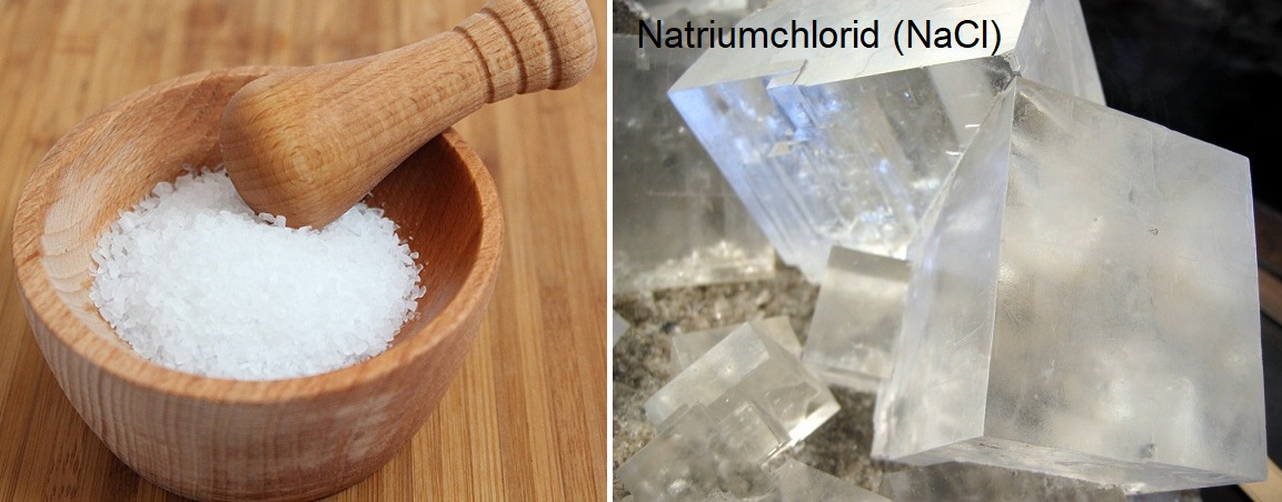 Salz - Salzschale, Kristall NaCl