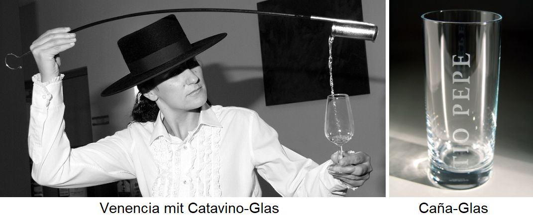 Venencia - mit Catavino-Glas und Cana-Glas