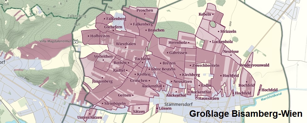 Bisamberg - Karte Bisamberg-Wien